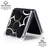 Disney Mickey Mouse Logo Pattern Galaxy Z Flip6 Clear Case